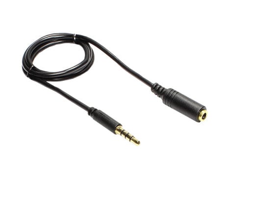 Аксессуар кабельный GOOD CONNECTIONS 3.5 мм - 3.5 мм 5 м М/Ж - Черный