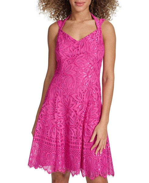 Women's Lace A-Line Dress