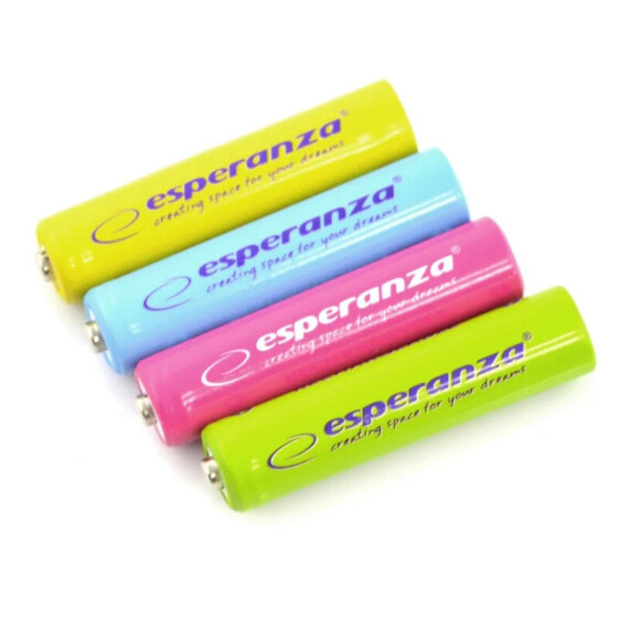 Esperanza EZA107 R3 AAA Ni-MH 1000mAh batteries color - 4pcs.