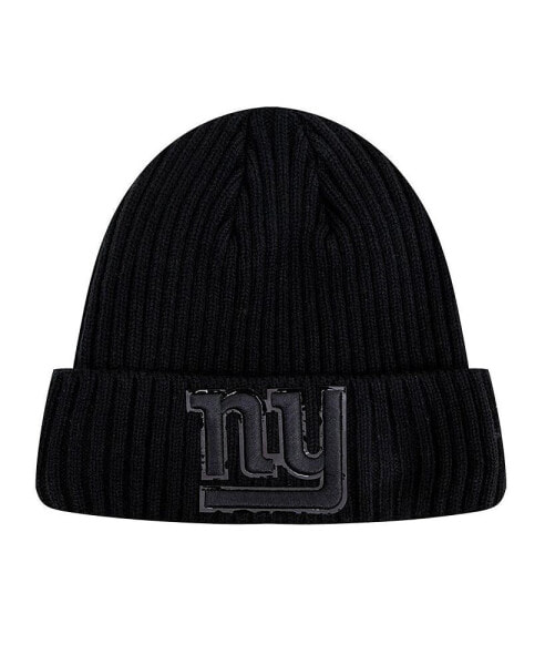 Men's New York Giants Triple Black Cuffed Knit Hat