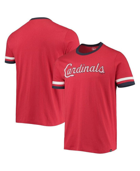 Men's Red Distressed St. Louis Cardinals Team Name T-shirt