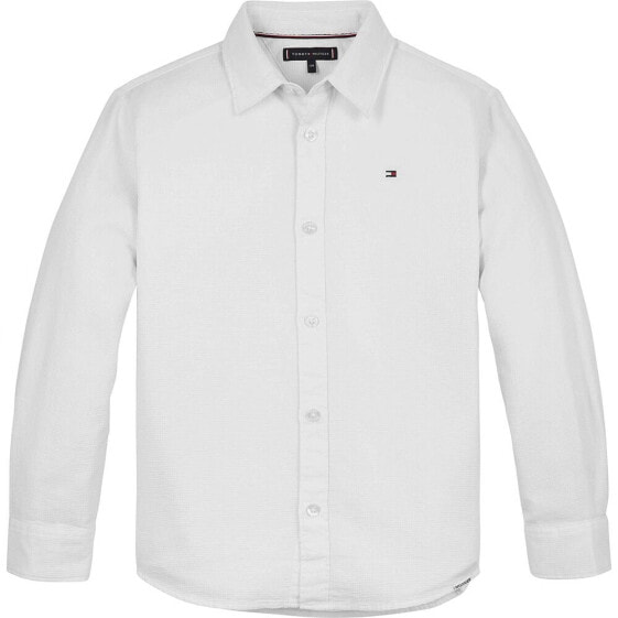 TOMMY HILFIGER Solid Waffle long sleeve shirt