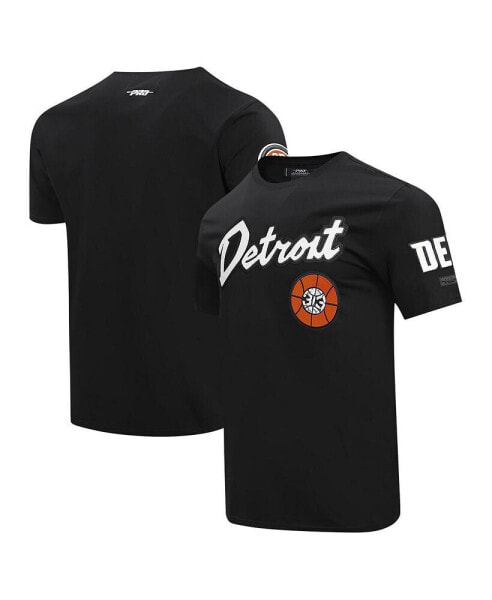 Men's Black Detroit Pistons 2023 City Edition T-shirt