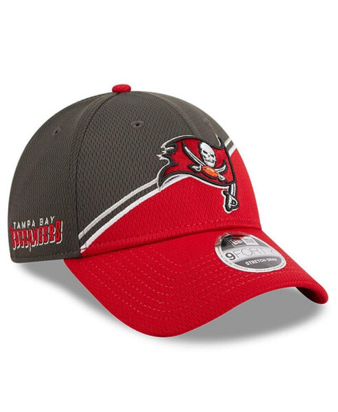 Men's Pewter, Red Tampa Bay Buccaneers 2023 Sideline 9FORTY Adjustable Hat