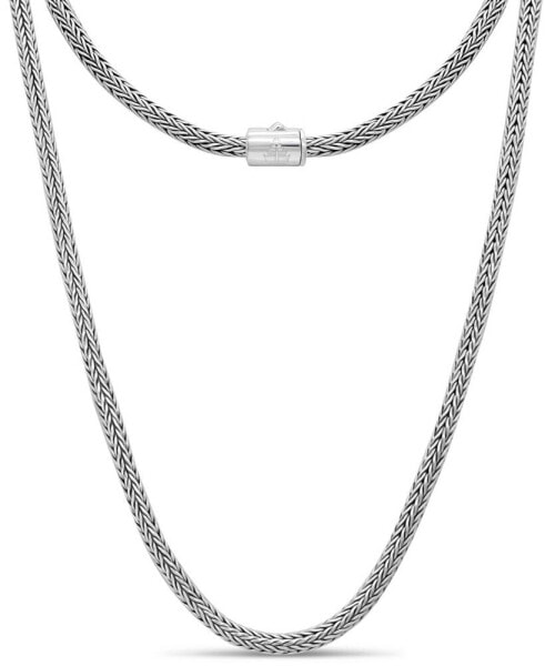 Foxtail Round 4mm Chain Necklace in Sterling Silver