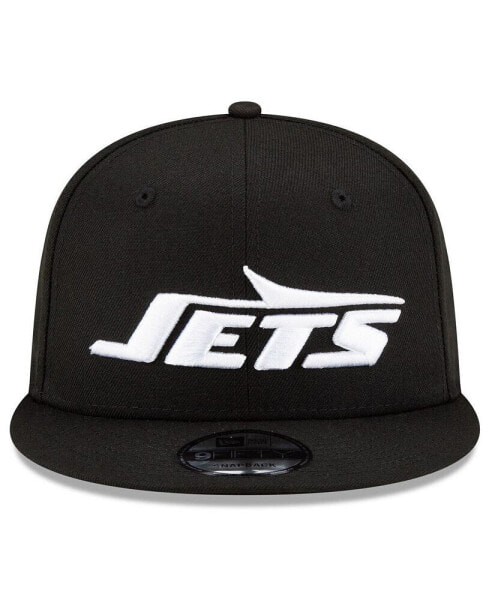 Men's Black New York Jets B-Dub 9FIFTY Snapback Hat