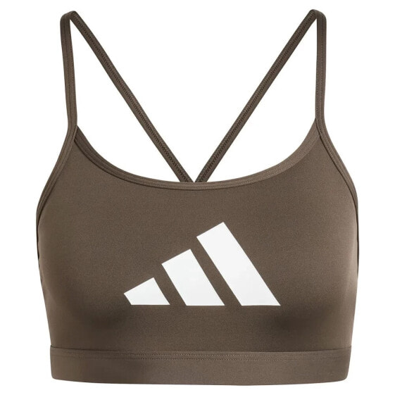 ADIDAS Aeroreact Big Logo Graphic sports bra