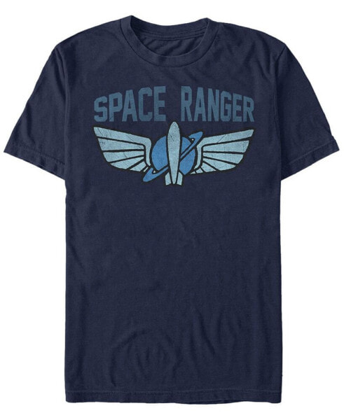 Disney Men's Toy Story Space Ranger Star Command Logo, Short Sleeve T-Shirt