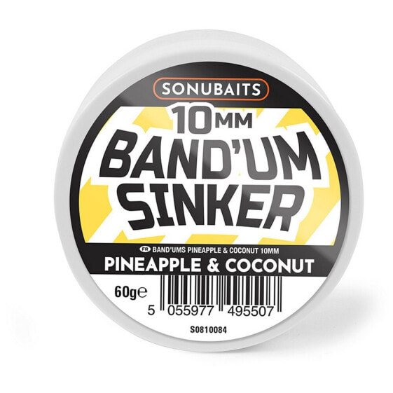 SONUBAITS Pineapple&Coconut Band´Um Sinkers Boilie 10 mm