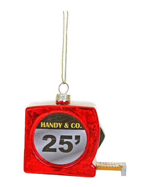 Cody Foster & Co. Tape Measure Ornament Red