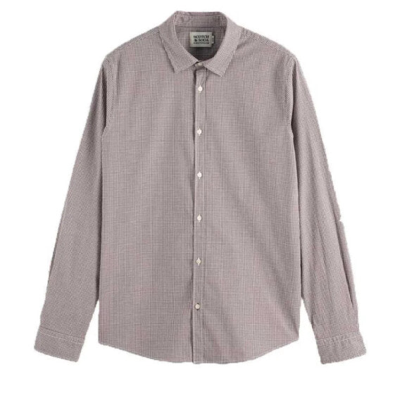 SCOTCH & SODA Micro Check long sleeve shirt