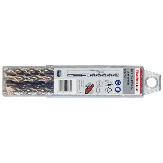 fischer 531864 - Drill - Twist drill bit - 1 cm - 160 mm - Brick - Concrete - Limestone - Natural stone - 10 cm