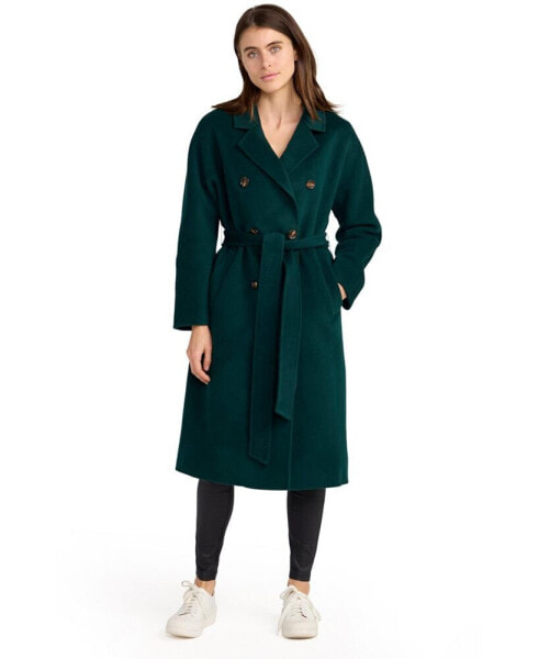 Women Standing Still Belted Coat