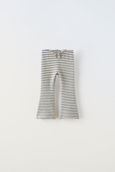 Striped soft-touch trousers