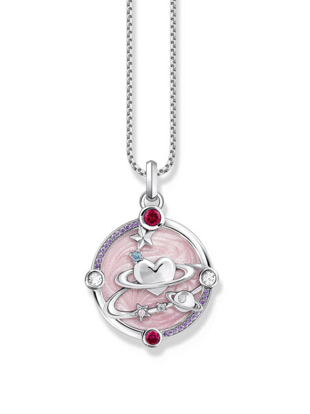 Thomas Sabo PE959-340-9 Silver pendant w. pink enamel