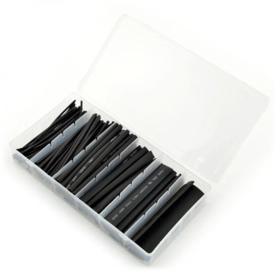 Set of heat shrink tubes 100pcs - black