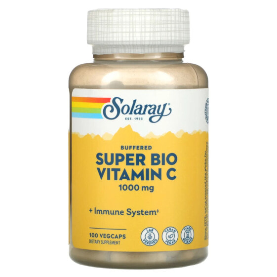 Buffered Super Bio Vitamin C, 1,000 mg, 100 VegCaps (500 mg per Capsule)