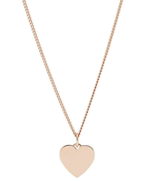 Fossil lane Heart Stainless Steel Necklace