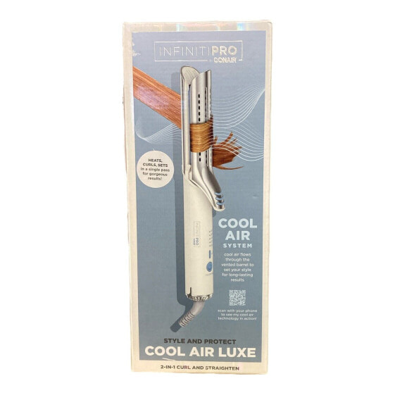 Infinitipro by Conair 2-in-1 Cool Air Curling Iron and Flat Iron Luxe Protects