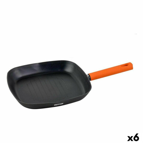 Сковорода волнистая Quttin Gastro Черно-оранжевая 47 x 29,7 x 4 см (6 штук)