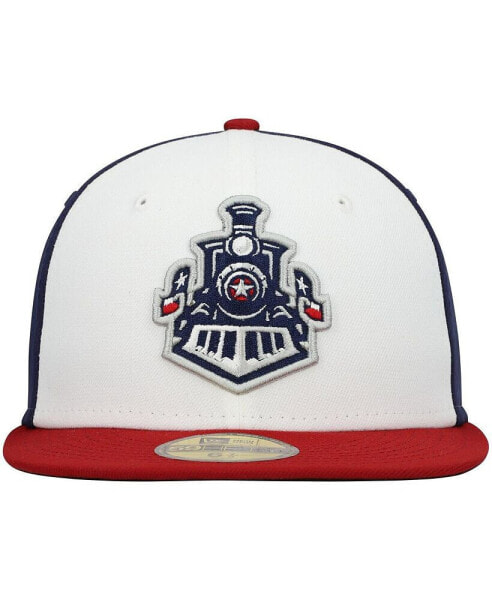 Men's White, Navy Round Rock Express Authentic Collection Team Alternate 59FIFTY Fitted Hat