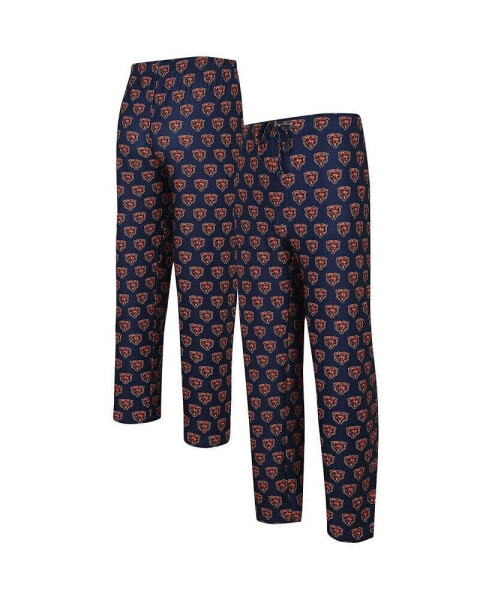 Men's Navy Chicago Bears Gauge Allover Print Knit Pants