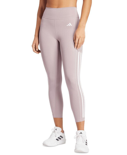 Women's Optime Moisture-Wicking 3-Stripe 7/8 Leggings