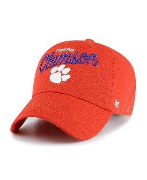Women's Orange Clemson Tigers Phoebe Clean Up Adjustable Hat