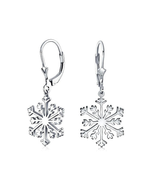 Серьги Bling Jewelry Snowflake Dance