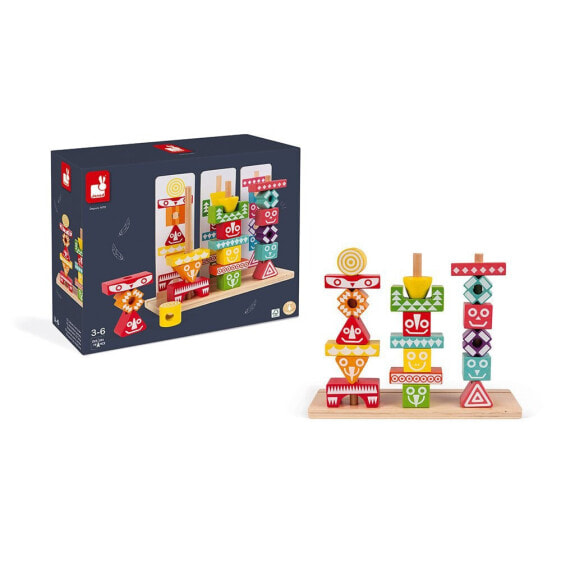 JANOD I Wood Edutotem Stackable 52 Pieces