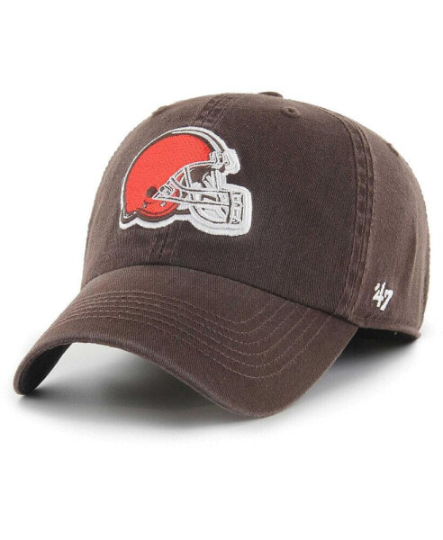 Men's Brown Cleveland Browns Franchise Logo Fitted Hat