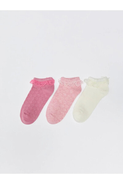Носки для малышей LC WAIKIKI с кружевными деталями 3 шт.