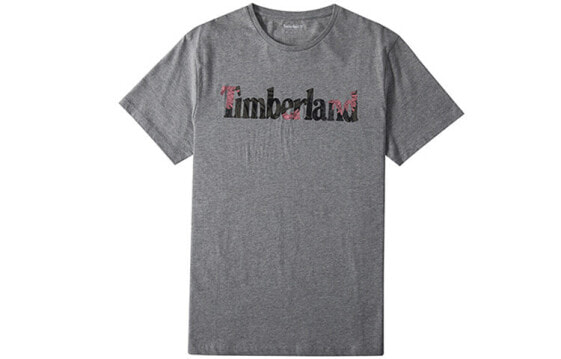 Timberland 休闲圆领印花短袖T恤 男款 中麻灰 / Футболка Timberland T Trendy Clothing Featured Tops T-Shirt