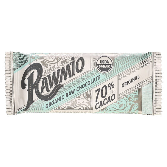 Rawmio, Essential Bar, органический необработанный шоколад, 70% какао, оригинальный, 30 г (1,1 унции)