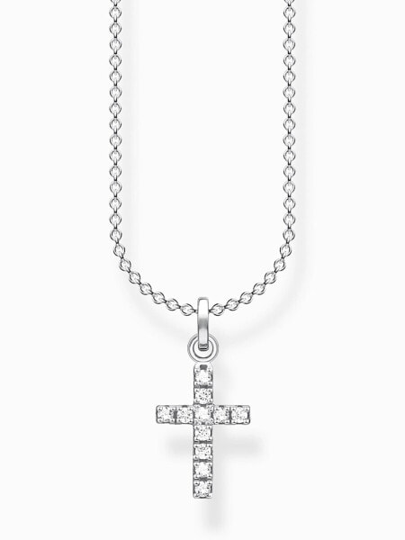 Thomas Sabo KE2069-051-14-L38V Silver necklace cross pavé