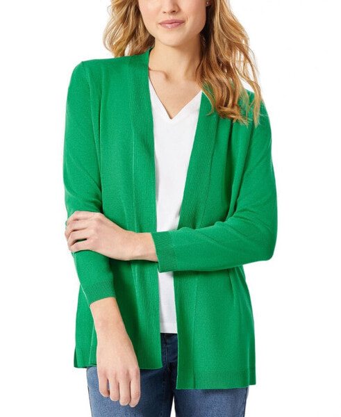 Petite Icon Open-Front Relaxed Cardigan