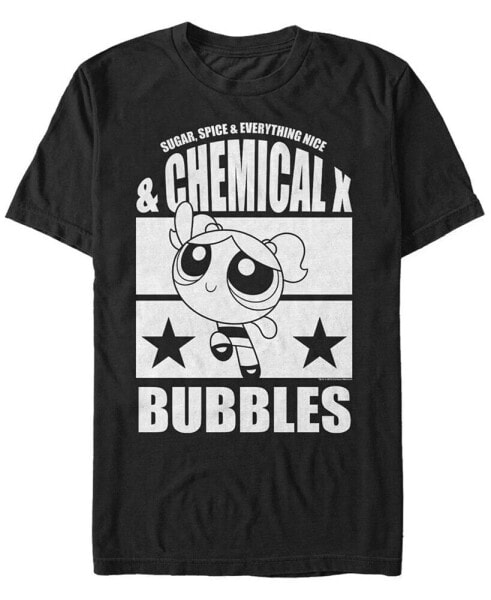 Men's Powerpuff Girls Bubbles Short Sleeve T- shirt