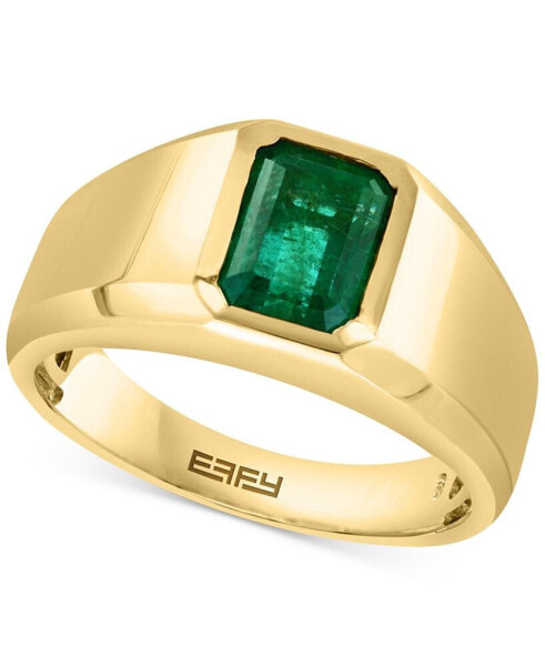 Кольцо EFFY Men's Emerald Solitaire R...
