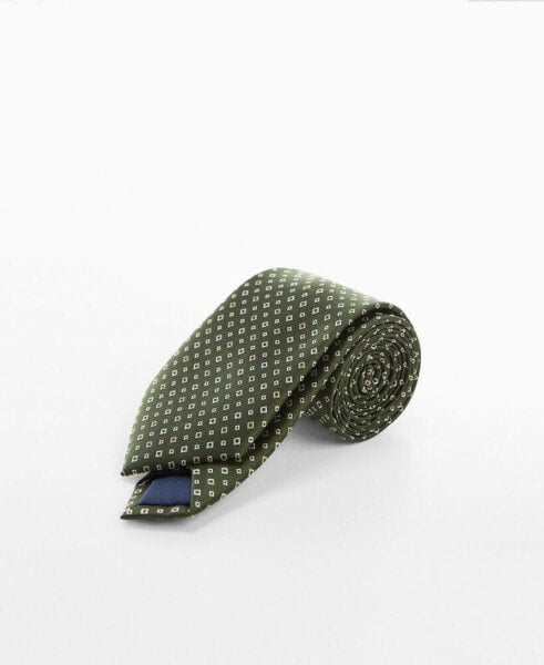 Men's Geometric Patterned Tie