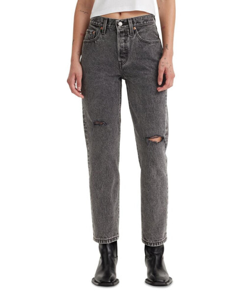 501® Cropped Straight-Leg High Rise Jeans