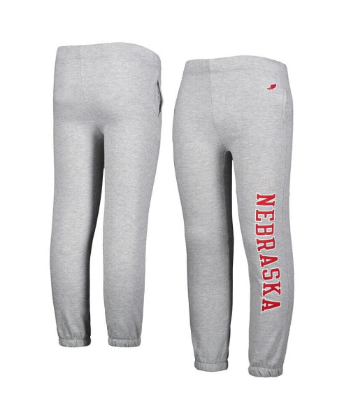 Бриджи для малышей League Collegiate Wear серые Essential Nebraska Huskers.