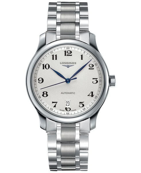 Men's Swiss Automatic Master Stainless Steel Bracelet Watch 39mm L26284786
