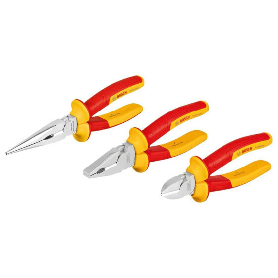 BOSCH VDE insulated pliers set 3 pieces