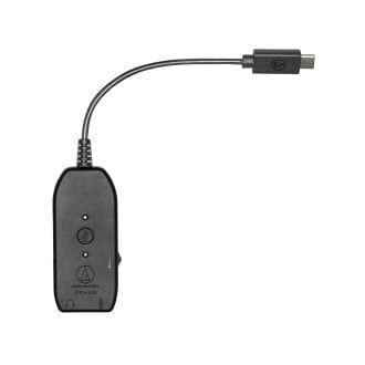 Audio-Technica ATR2X-USB, Black, 3.5mm, USB C, Male, Female, 1 pc(s)