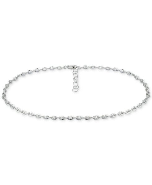 Mariner Link Ankle Bracelet in Sterling Silver and 18k Gold Over Silver, Created for Macy's