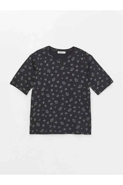 Майка LCW Grace Floral Neck Short Tee