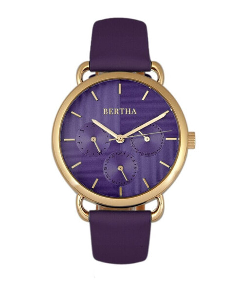Часы Bertha Gwen Purple Leather 36Mm
