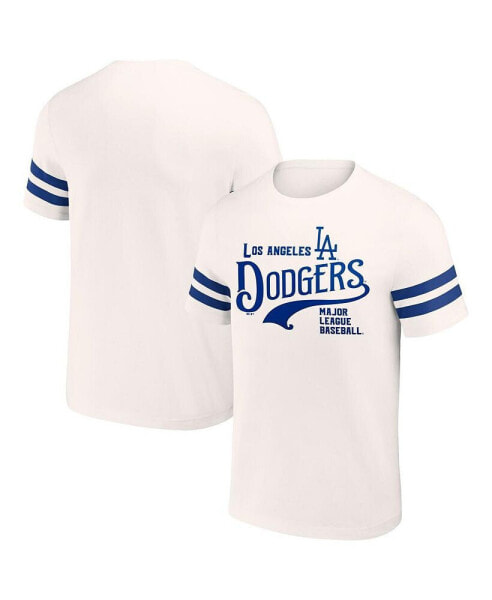 Men's Darius Rucker Collection by Cream Distressed Los Angeles Dodgers Yarn Dye Vintage-Like T-shirt