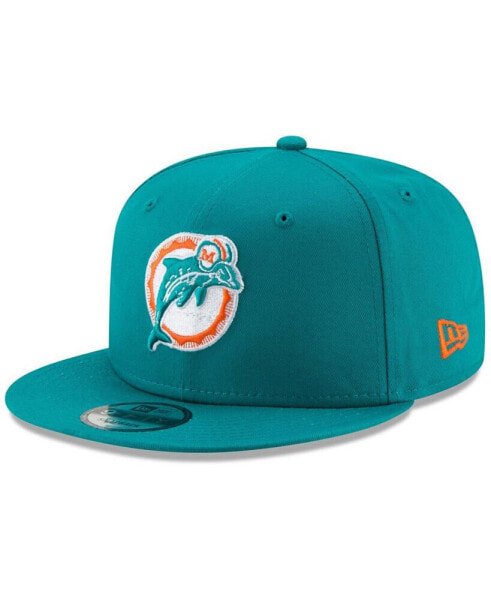 Men's Miami Dolphins Throwback 9FIFTY Adjustable Snapback Cap