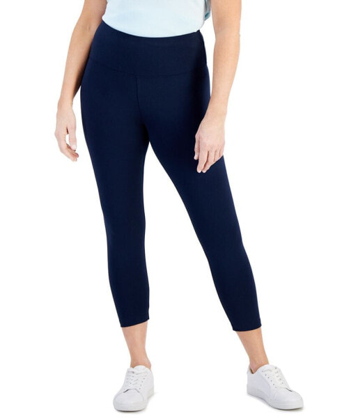 Women's High Rise Cropped Pull-On Leggings, Created for Macy's
